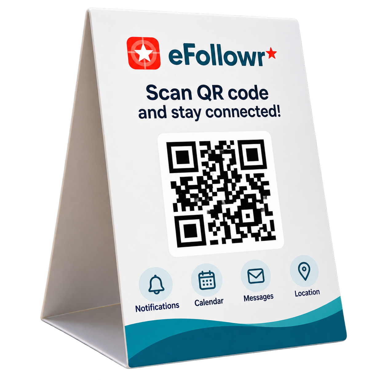 The organisation creates a QR code