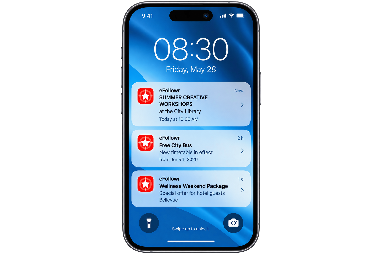 The user receives notifications